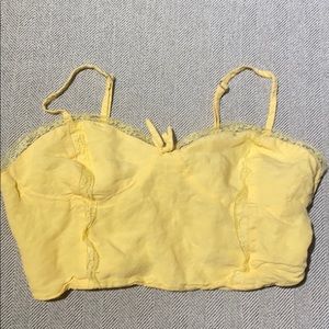 yellow crop top